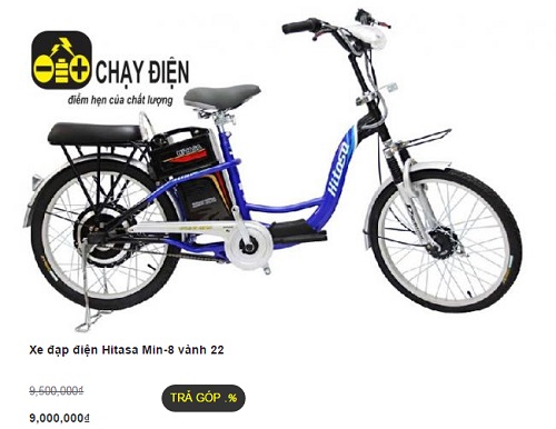Xe đạp điện dưới 10 triệu đồng- Hitasa
